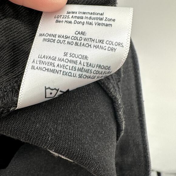 EDWIN NWT Elin Straight Long Black Denim Jean in Knight Rider // 00 (24) - Picture 13 of 14